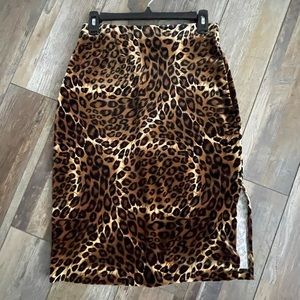 Cheetah print skirt